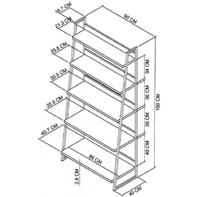 Nordland Wide Shelving Unit